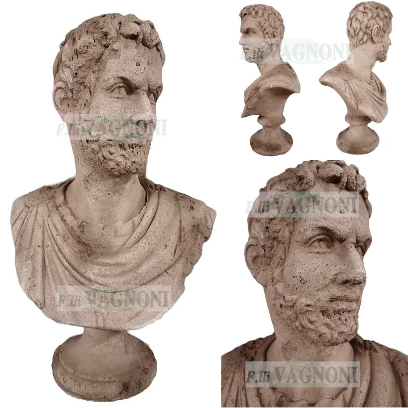 BUSTO IMPERATORE ANONIMO CM. 63 EFFETTO PIETRA CORROSA